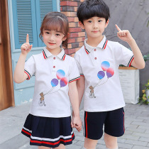 Kindergarten garden clothes summer clothes British style new men and women school uniforms primary school uniforms performance clothes short sleeve set