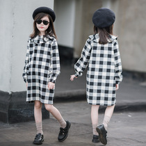 British next sara girl dress 2021 spring new Korean version of foreign style children long sleeve princess skirt