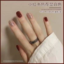 Net red medecor ice overdraft red brown nail polish rubber 2022 New pop Strawberry Red Car Centrie Color Store Exclusive