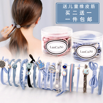 Head rope rubber band female Korean Net red ins pony tail hair simple temperament cute little hair rope leather case Hairband