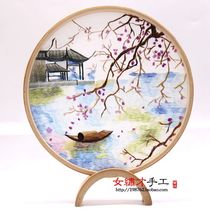 Su embroidery finished ornaments boutique double-sided embroidery handmade embroidery crafts small screen platform foreigners abroad gifts