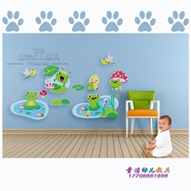 Primary school blackboard newspaper set up body animal cartoon wall stickers Kindergarten decoration materials Classroom environment layout childrens room