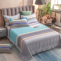 Bed Sheet Single Piece Pure Cotton Thickened Spring Autumn Single Man Bed Single Men Bed Linen Pillowcase Three Sets of Milled Hair Sheet single piece Winter