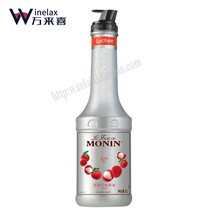 Morin MONIN Lychee Flavor Jam Fruit Puree 1000ml Tune Cocktail Iced Sand Juice Drink