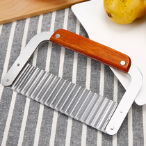 Wave knife stainless steel wolf tooth potato knife cutter wave cutting chip corrugated knife potato cutting knife