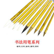 Farming pen village calligraphy brush Dapeng calligraphy class with brush regular calligraphy calligraphy set Big White Cloud One-quality Wolf Jin Tang style bone memory return to the point of Jiang lip calligraphy introduction Basic Set