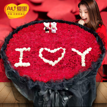 999 rose bouquet birthday flowers express Beijing city Guangzhou Nanjing Chengdu Shanghai Chongqing Shenzhen send