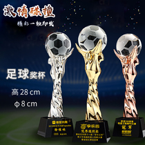 Creative Football Trophy Customized Marathon Games Childrens Basketball Football Competition Crystal Trophy Custom Memorial