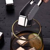 304 stainless steel ice cubes metal ice wine stone quick-frozen steel whisky without melting ice-grain ice-town drinks shake-up ice clips