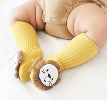 Baby socks spring spring summer cotton thin newborn baby socks molding socks newborn socks non-slip floor socks