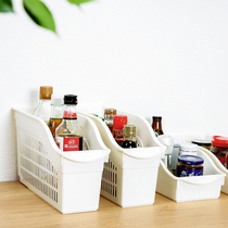 Japanese imported YAMADA kitchen cabinet storage box desktop storage basket multifunctional storage box wheeled storage basket