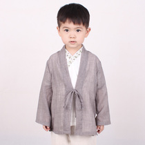 Boys sunscreen clothing summer clothes childrens cardigan baby coat middle and small childrens monk clothing light and breathable sunscreen clothing