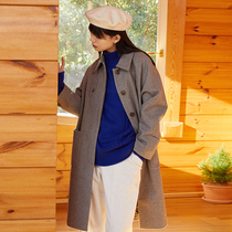 omont egg tarts retro twill fur what about the new mid-and-long-size subcoat for the womens autumn and winter