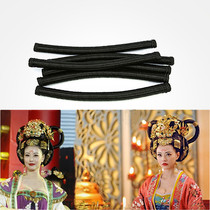 Xinyi costume black flying shape hair stick new wig Hanfu twist ancient style Tang costume Imperial Concubine hair stick