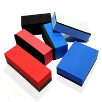 Automobile Crystal plating sponge beauty shop construction Special coating hand wipe blue sponge block cotton coated non-woven fabric