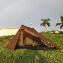  Sanfeng out of Blue Mountain ultra-light pyramid rodless tent single double tent 15D silicon camping double layer storm and rain