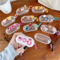 Transparent Strawberry Bear applies a plus Buds Z2 Bluetooth headphone protective sleeve one plus buds z2 shell lovers cartoon