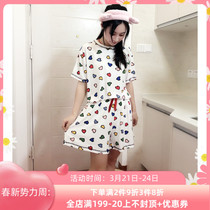 Japan Gelato Colorful Love Pyjamas Woman Summer Thin sweet and short sleeve shorts cute MoDeir home clothes