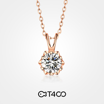 T400 moissanite necklace female sterling silver 2021 new rose gold choker pendant birthday gift for girlfriend