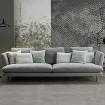 Nordic full down latex fabric sofa modern simple three-four large and small apartment living room combination sofa