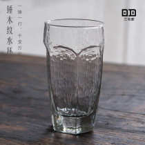 Miyake home foodware Hammer pattern glass beer cup drink cup Retro texture zakka cup juice tea