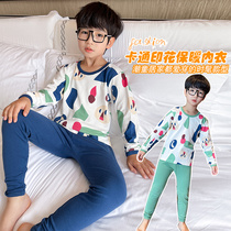 Boys autumn suit thermal underwear 2021 new childrens pajamas