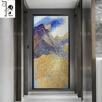 Mosaic Parade Puzzle Modern Simple Custom Art Glass Mosaic Cut Painting Living Room Dining Room Abstract Murals