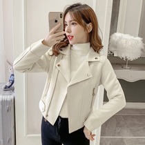 South Korea 2021 Spring and Autumn New Suede Short Coat Female Slim Joker Student Car Jacket Top