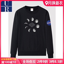Official website flagship store womens new high street style Moon Graffiti printing Tide brand clothes NASA2021