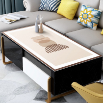Leather coffee table tablecloth waterproof and oil-proof disposable table mat Nordic light luxury living room rectangular desktop mat ins Wind