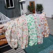 Baby cotton color anti mosquito pants Korean baby clothing 2021 summer new men and women sunscreen pants