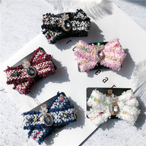 Korea Autumn Winter High-end Korean Edition Children Hair Accessories Girl Small Scent Wind Glitter Butterfly Knot Hair Clip Fashion Princess Top Clip