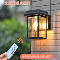 Outdoor Solar Wall Lamp Waterproof Home Lighting for Electric Dual-use Balcony Outdoor Human Body Sensing Villa Courtyard Lamp