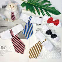 Pet cat dog Gentleman bow tie Festive holiday collar Dog handsome English short Muppet tie photo props