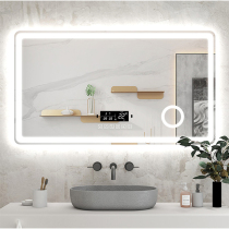 Bathroom mirror Bathroom toilet mirror Touch screen LED light luminous makeup anti-fog wall hanging custom smart mirror