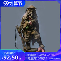 BLITZWAY 1 6 After World War III BHEAD straw hat single-nosed Hunter White Ghost original doll