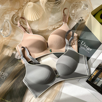 Small chest gathered underwear female incognito breast adjustment type non-steel rims anti-sagging large chest showing small explosion bra