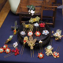 Ancient costume comb ornament photo studio photo performance styling accessories hair hairpin small jewelry ancient style Hanfu hair comb