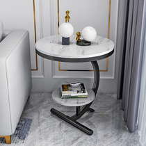Light luxury corner table marble side table living room sofa side table balcony small round table bedside cabinet creative table small coffee table