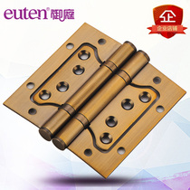 Stainless steel 4 inch mother and child hinge room door mute damping hinge Wooden door free slotted bearing hinge hinge monolithic