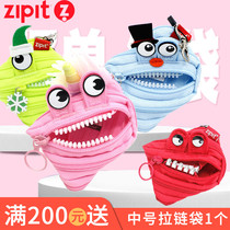 ZIPIT small number Monster Zipper Creative Zero Money Key Lipstick Red Headphones Bag Hanging Accessories Mini Cute Small Pendant