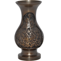 Imitation ancient peony flower bottle swing piece Buddha Supplies Buddhas former flower arrangement bottle Guanyin water purification bottle for the Buddhas bottle of worship