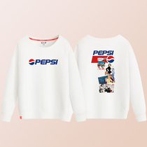 Pepsi Cola Spring and Autumn round neck sweater womens thin Hatter bf loose Korean version couple ins jacket