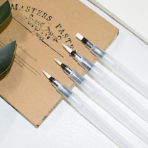 Tap pen water storage pen six flat head watercolor pen small tip large capacity long pole soft head pen copy through small book art beginners watercolor paint brush south migration water soluble lead Hook pen