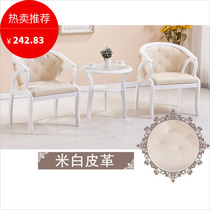 Combination small table and chair three-piece set leisure European balcony simple small round table outdoor sofa chair