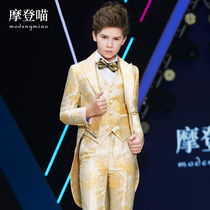 Childrens tuxedo dress set 2021 new suit British style piano performance show boy suit