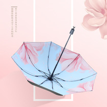 Parasol parasol sunscreen UV protection female hipster folding dual-use vinyl double umbrella custom