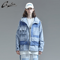 GUUKA Tide brand windbreaker men Spring Youth hip hop sports multi-pocket tooling jacket jacket men loose