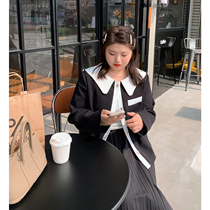 ALIN Custom big code womens clothing spring 2022 new fat sister to be slim 200 catty Temperament Novelty LITTLE FRAGRANT COAT