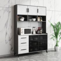 Solid wood dining side cabinet modern minimalist wine cabinet integrated by wall Cupboard Kitchen Living Room Tea Water Lockers Light Lavish Style